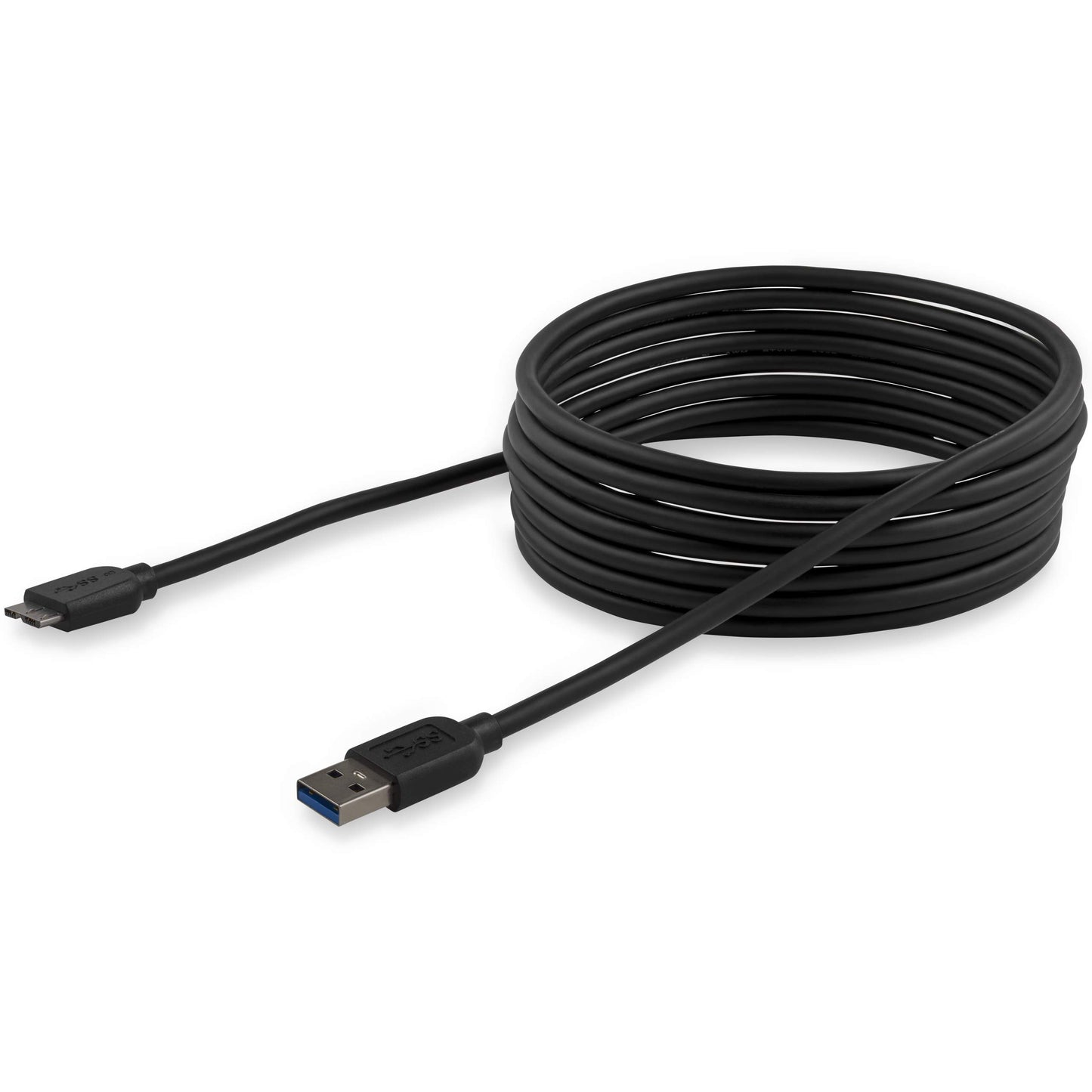 StarTech.com 3m 10ft Slim USB 3.0 A to Micro B Cable M/M - Mobile Charge Sync USB 3.0 Micro B Cable for Smartphones and Tablets (USB3AUB3MS)