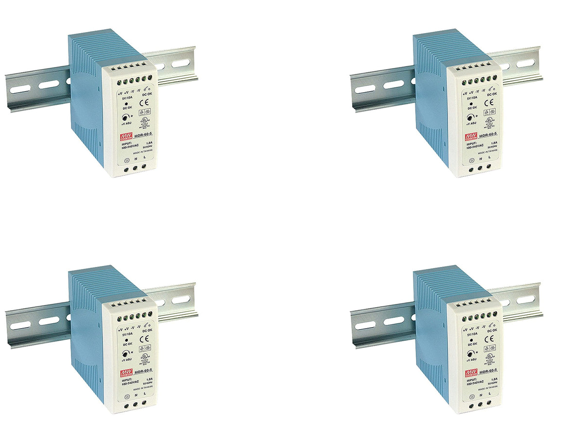 MEAN WELL MDR-60-12 AC to DC DIN-Rail Power Supply 12V 5 Amp 60W (4)