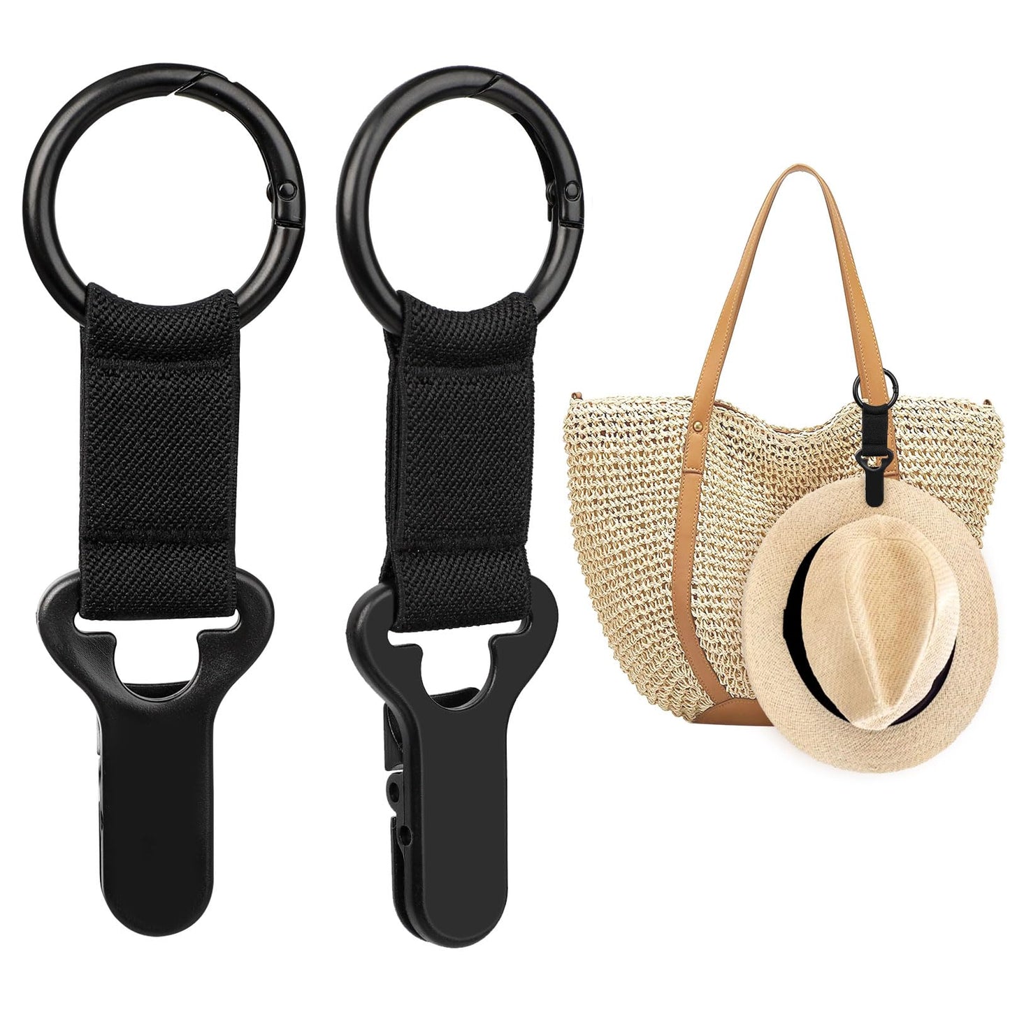 Niveaya Hat Clip for Travel Bag – 2 Pack Vacation, Beach & Cruise Essentials Accessory for Handbags, Backpacks & Luggage