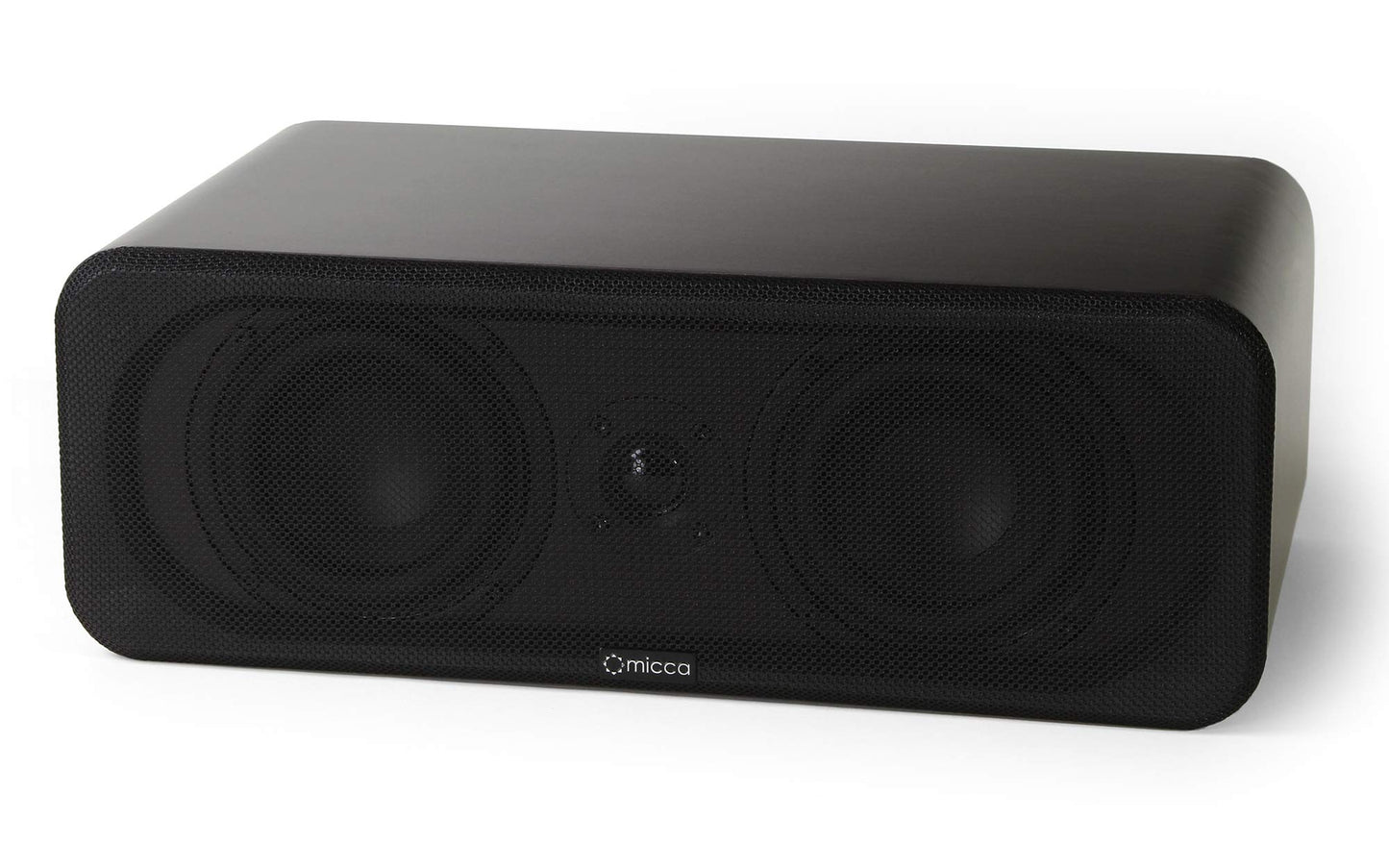 Micca RB42-C Premium Center Channel Bookshelf Speaker with Dual 4-Inch Woofers and Silk Tweeter, Clearer Dialogue for Home Theater Surround Sound