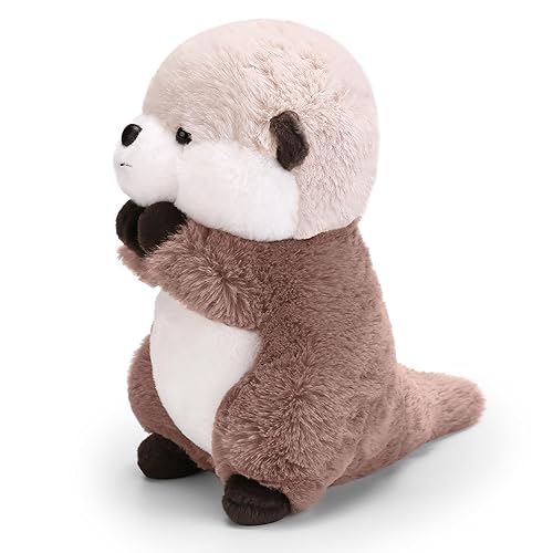 Riuhot Cute Otter Plush Soft Plushie Toy Stuffed Animal Birthday Gift for Kids Children Girls Boys 9.8 Inch Sea Otter Stuffed Animals