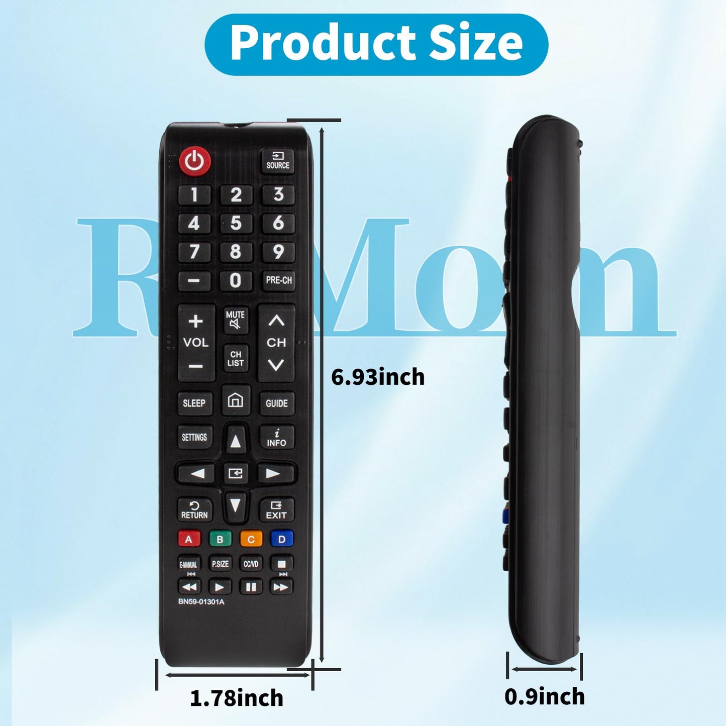 Replace Remote for Samsung TV UN43NU6950F UN50NU6950F UN55NU6950F UN65NU6950F