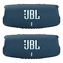 JBL Charge 5 - Waterproof Portable Bluetooth Speaker - Blue/Blue (Pair)
