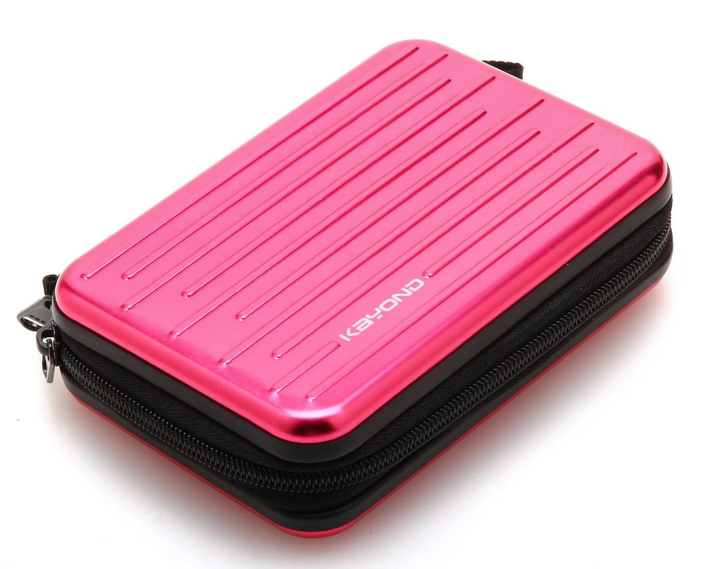 KAYOND Anti-Shock Silver Aluminium Carry Travel Protective Storage Case Bag for 2.5" Inch Portable External Hard Drive HDD USB 2.0/3.0 (Red)