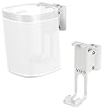 VIVO White Dual Wall Mount Brackets Designed for Sonos One, SL, and Play:1 Audio Speakers | Adjustable Mounting for 2 Sonos Speakers (MOUNT-PLAY1W)