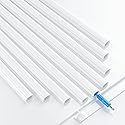 Yecaye 128in Mini Cord Hider for 1 Mini Wire, On-Wall Cord Cover Channel, Tape Wire Concealer, Cable Cover Cable Management for Home Office, W0.5in