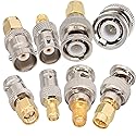 TJMD SMA to BNC Kits 3 Sets RF Coaxial Adapter Male Female Coax Connector 12 Pcs