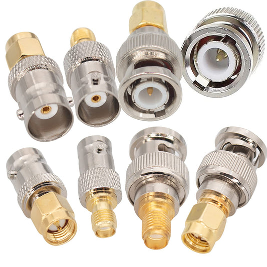 TJMD SMA to BNC Kits 3 Sets RF Coaxial Adapter Male Female Coax Connector 12 Pcs
