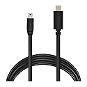 Vebner 20-Foot Mini USB 5-Pin to USB Type C Cable - Extra Long Tethering Cable - Compatible with Canon, GoPro, Yeti Microphones, Dash Cams, Tomtom GPS