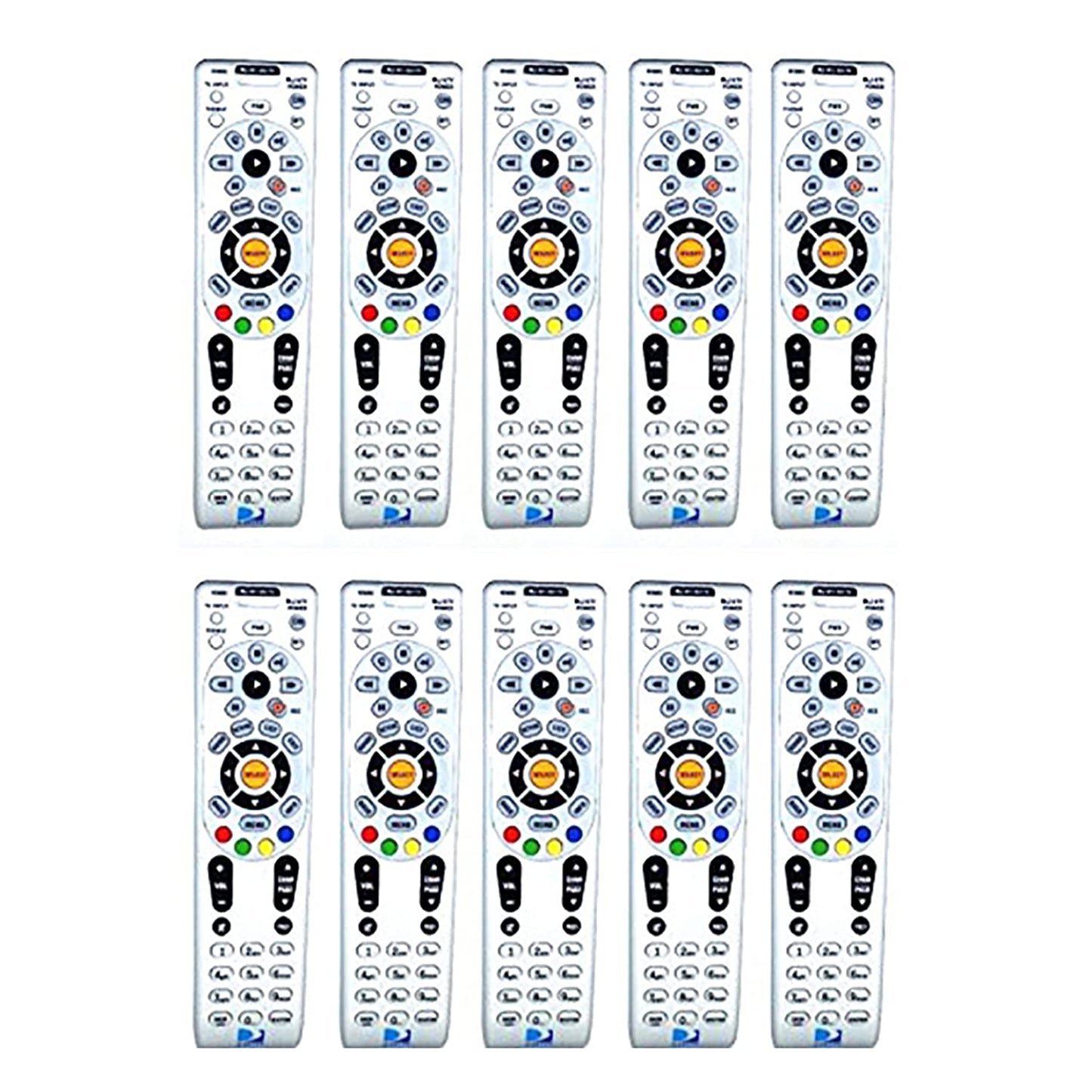 10 Pack - DIRECTV IR / RF Universal Remote Control (RC66RX)