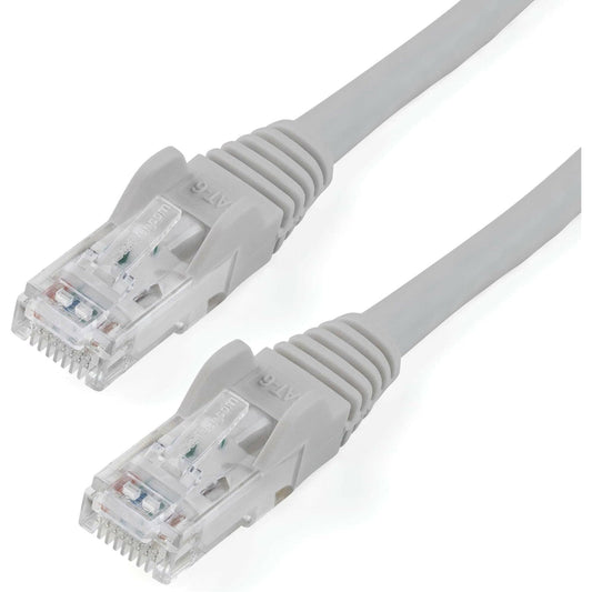 StarTech 150ft CAT6 Ethernet Cable - Gray CAT 6 Gigabit Ethernet Wire -250Mhz 100W PoE RJ45 UTP Network Patch Cord Snagless with Strain Relief