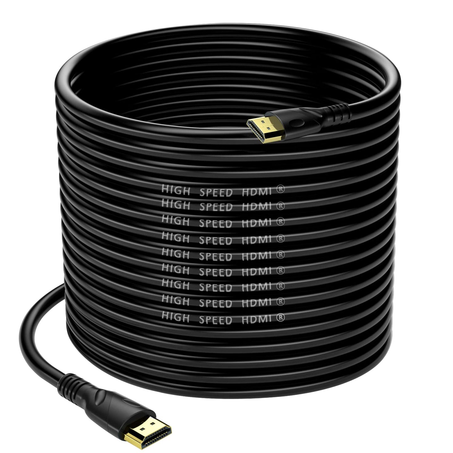 Jorenca 4K HDMI Cable 65ft Ultra High Speed HDMI 2.0 Cables 18gbps Gold Plated Connector Ethernet Audio Return Video 4K 60Hz/2K 30Hz FullHD1080p 3D