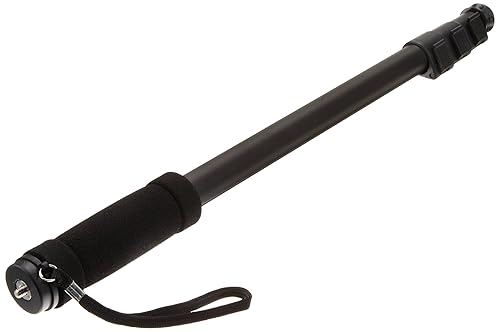 Amazon Basics 67-Inch Portable Monopod for Video Cameras with Carrying Case, Extendable, Rubber Foot, Black