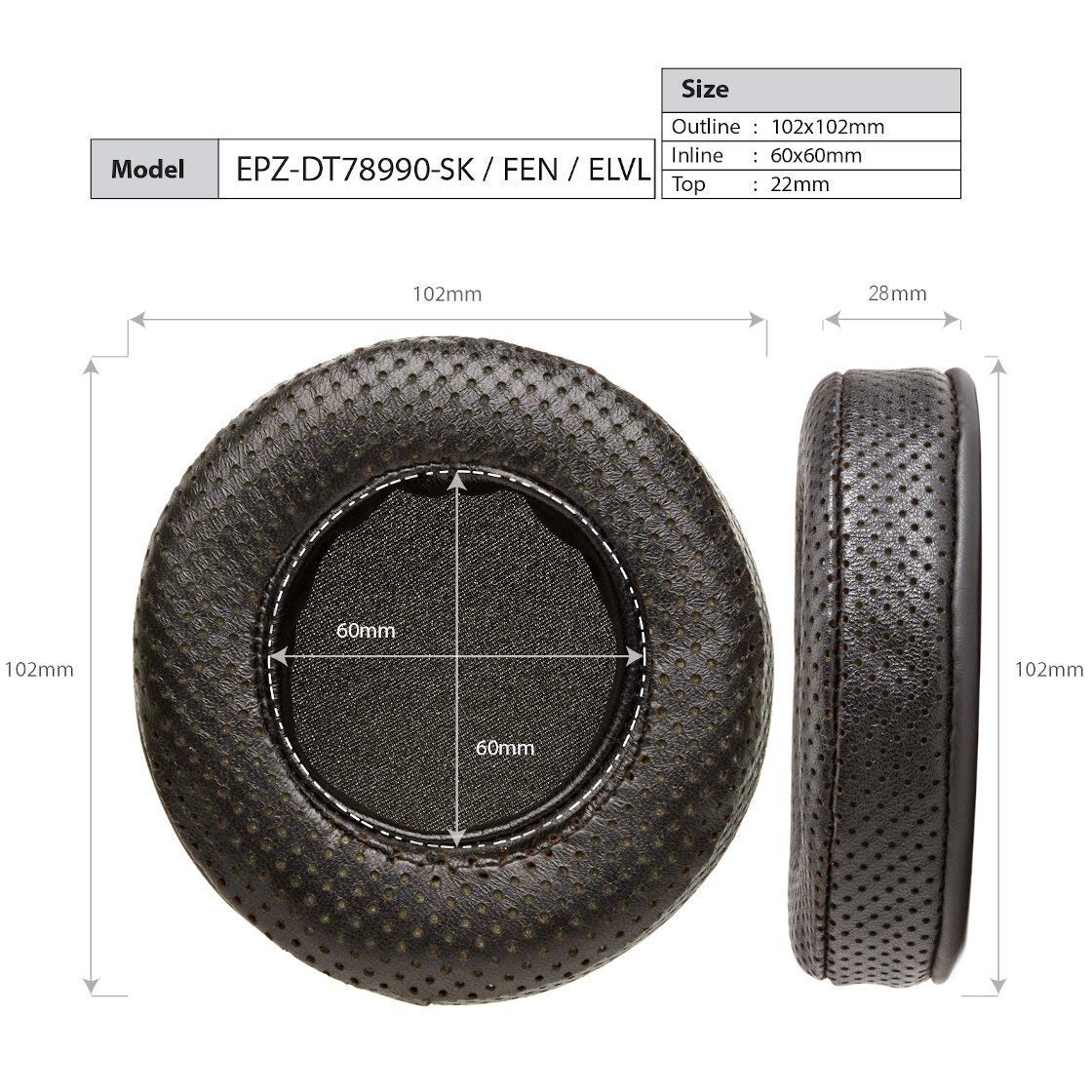Dekoni Audio Elite Earpads for Beyerdynamic DT Series - Comfortable Replacement Ear Pads for DT 990 Pro, Enhanced Sound Quality, Durable Design (Elite