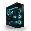 ARCTIC Xtender (Black) - PC Case, Tempered Panorama Glass, 2 x 420 mm Radiator Support, Full Tower, Big Tower, E-ATX, 5X A-RGB Fans pre-Mounted