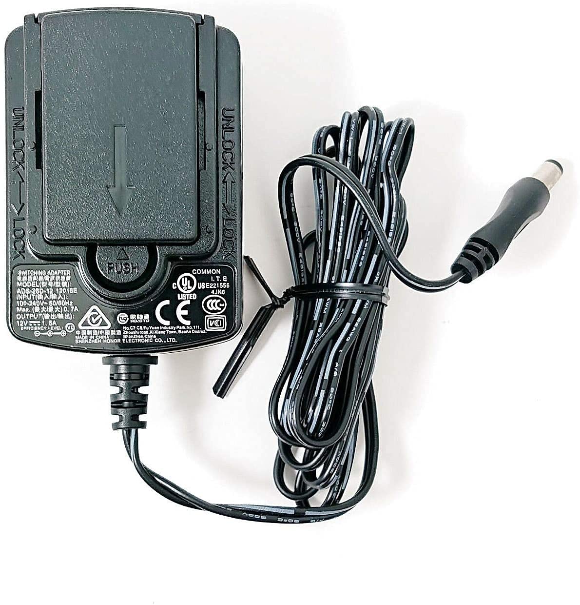 New AC Adapter Power Supply Switching Adapter w/US UK AU EU KR JP Plugs for Seagate Expansion Desktop External Drive