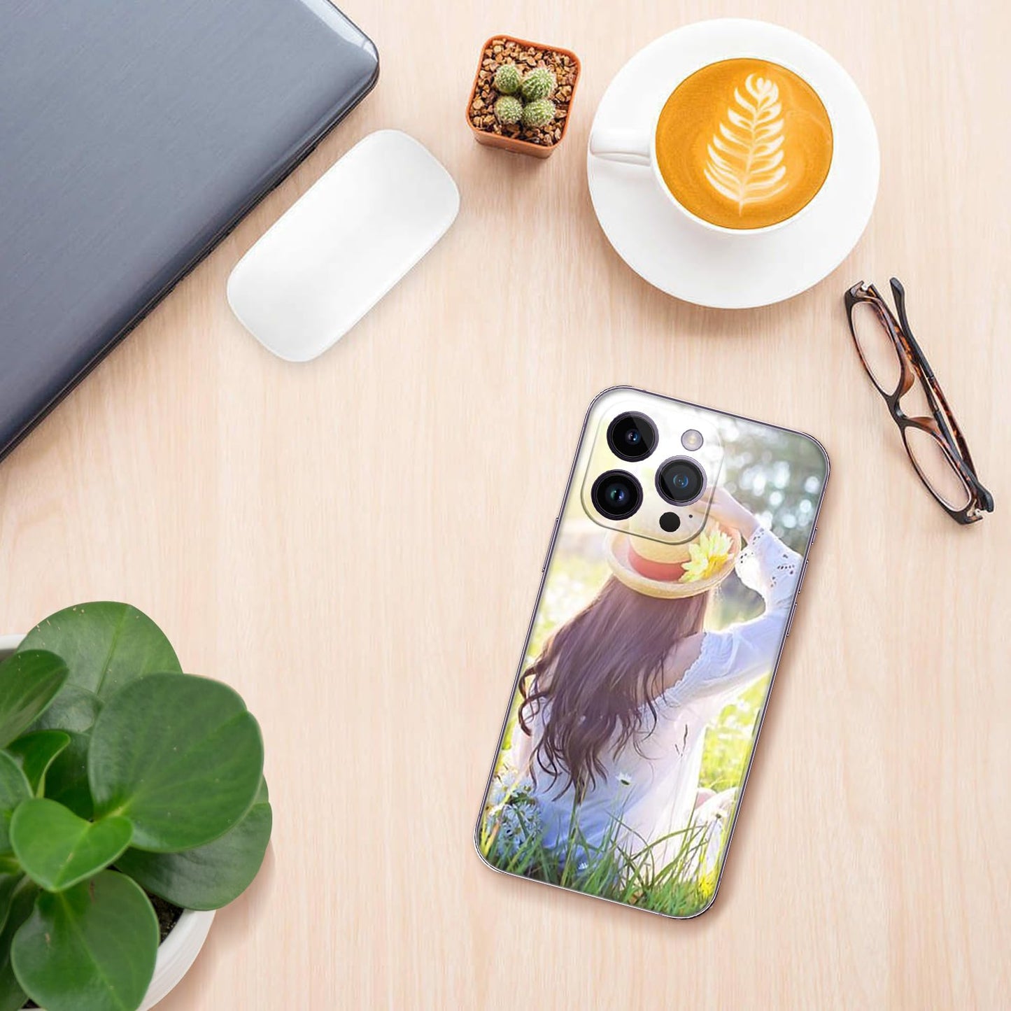 SHOISOWO Custom Photo Cases for iPhone 17 16 15 14 13 12 11 Pro/Pro Max/Plus/Air/Mini - Made in USA, Custom Design, Shockproof Protection, Express