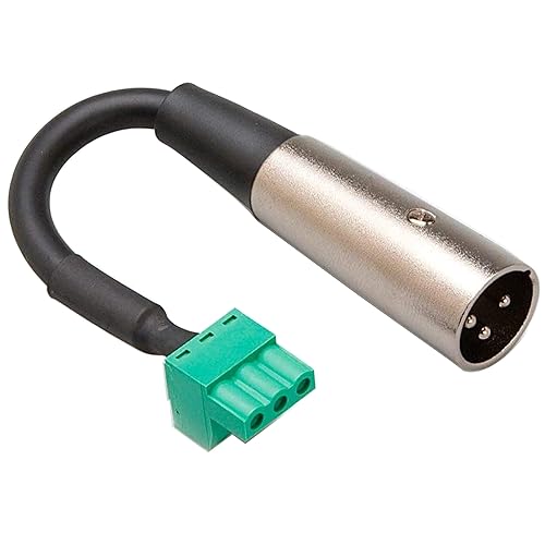 Hosa PHX-206M-BULK Low-voltage Adapter, PHX3F to XLR3M, 6 Inches