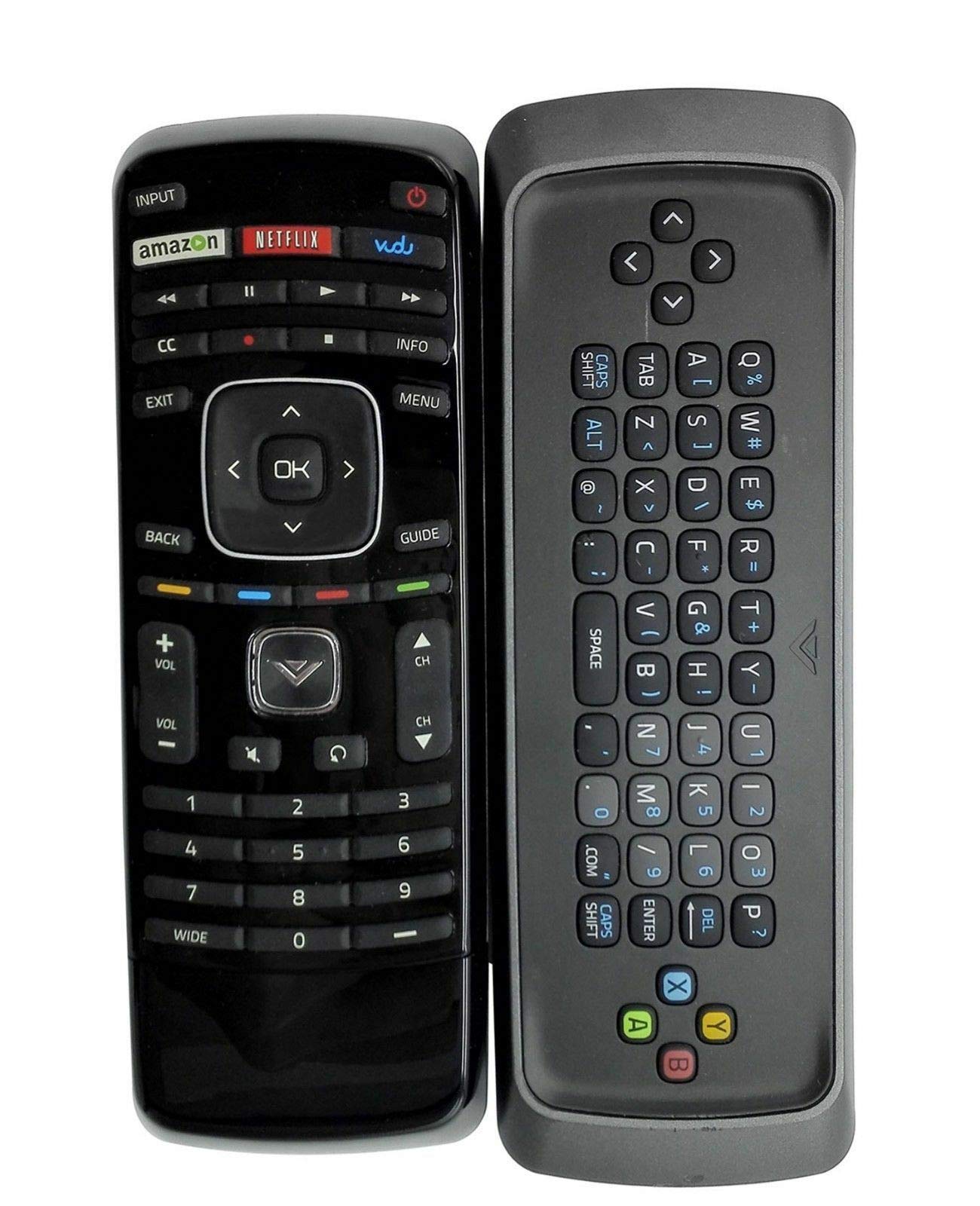 New XRT300 Remote Control QWERTY Keyboard with Vudu for VIZIO LCD LED Smart TV
