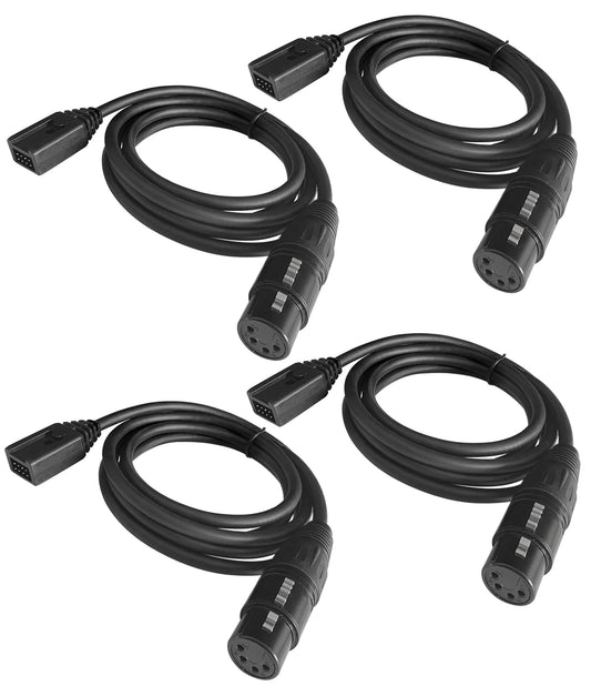 Replaceable Headset Cable for Clear-Com 110(5ft), XLR Connector Microphone Headphone Cord for Clear-Com CC-300-X4 CC-110-X4 CC-220-X4 CC-400…