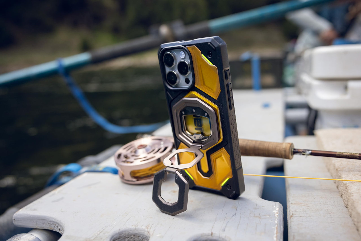 URBAN ARMOR GEAR UAG Magnetic Ring Stand Monarch Mag2 w/Built-in Bottle Opener - Ultra-Strong Double Magnet MagSafe Compatible Metal Phone Ring Grip