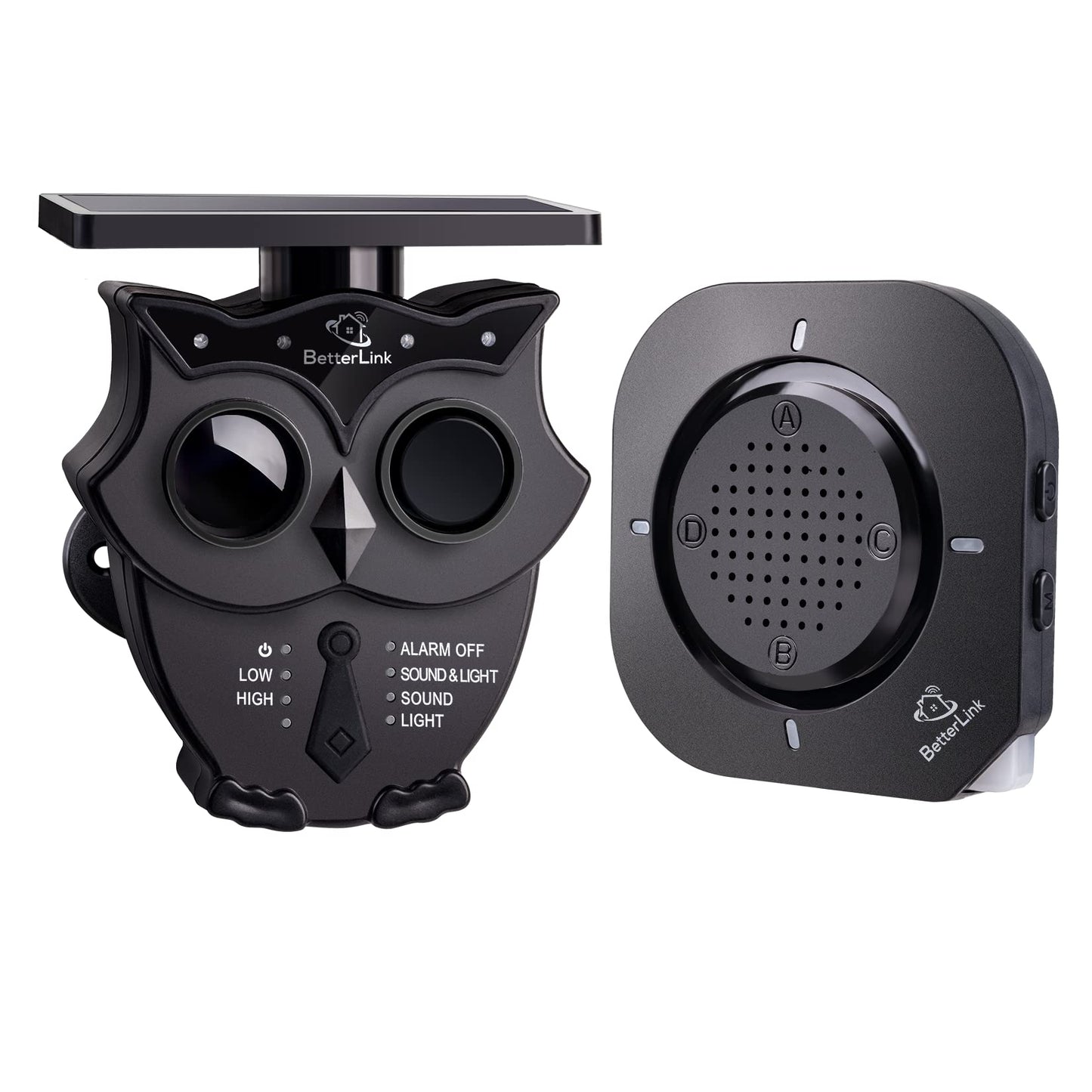 1/2 Mile Long Range Solar Wireless Driveway Alarm System IP65 Weatherproof Outdoor Motion Detectors&Sensor 120dB Siren Sound Light Security Alert