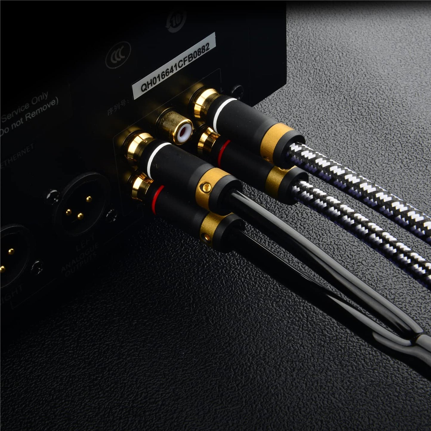 Wekuant Audiophile RCA Cable, [2M/6.5Feet, Silvered-Plated Copper core] 3.5mm Male to 2RCA Male Stereo Audio Adapter Cable with Outer diameters 6.5mm