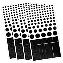 Brvlsoc Vinyl Webcam Covers - Restickable Privacy Stickers for Laptop, Smartphone, Tablet, Smart TV & Game Console - Black, Multiple Sizes
