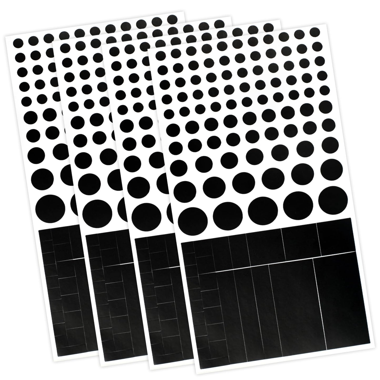 Brvlsoc Vinyl Webcam Covers - Restickable Privacy Stickers for Laptop, Smartphone, Tablet, Smart TV & Game Console - Black, Multiple Sizes