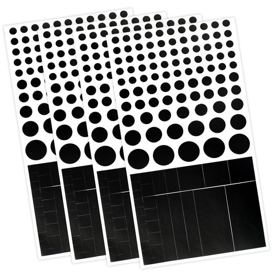 Brvlsoc Vinyl Webcam Covers - Restickable Privacy Stickers for Laptop, Smartphone, Tablet, Smart TV & Game Console - Black, Multiple Sizes