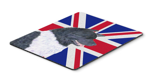 Caroline's Treasures SS4963MP Akita with English Union Jack British Flag Mouse Pad, Hot Pad or Trivet for Home Office Gaming Working Computers Laptop