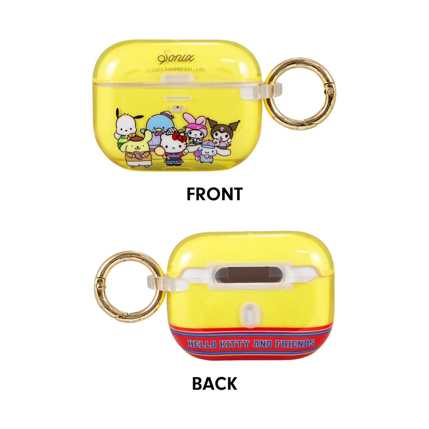 Sonix x Sanrio Case for AirPods Pro 2 & Pro 1 (1st/2nd Gen) - Hard Shell Cover with Keychain, Wireless Charging | Hello Kitty & Friends Sports