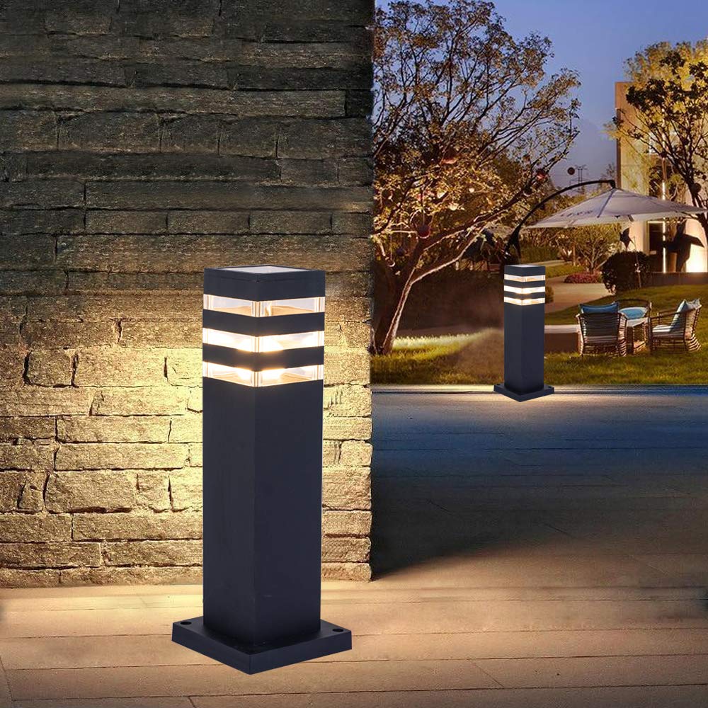 AILICIN Pathway Lights Post Lights IP55 Waterproof Outdoor Lamp Post Lawn Light Floor Lamp E26 Lampholder Hardwired Suitable for 12V / 24V / 120V