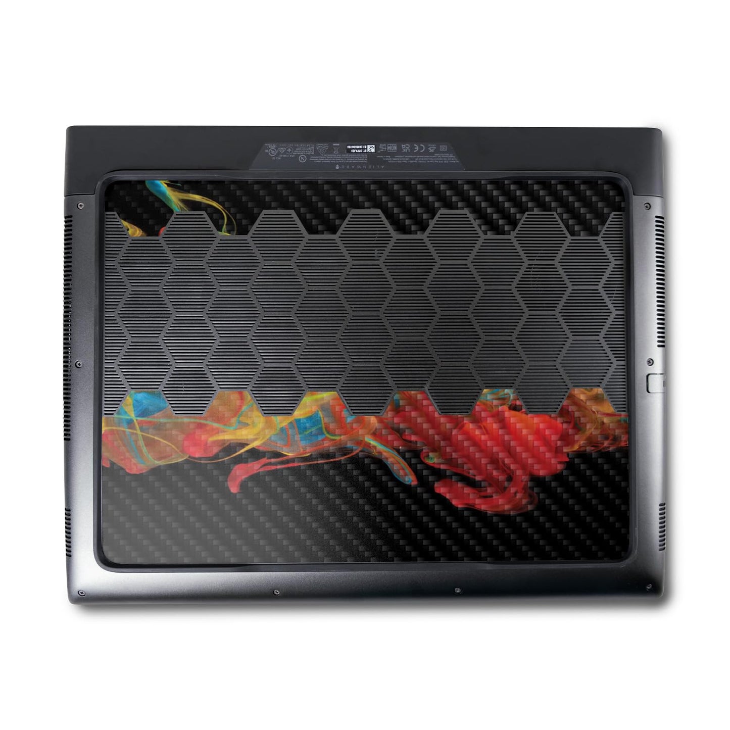 MightySkins Carbon Fiber Skin Compatible With Alienware M18 R1 (2023) Full Wrap Kit - Primary Smoke | Protective, Durable Textured Carbon Fiber…