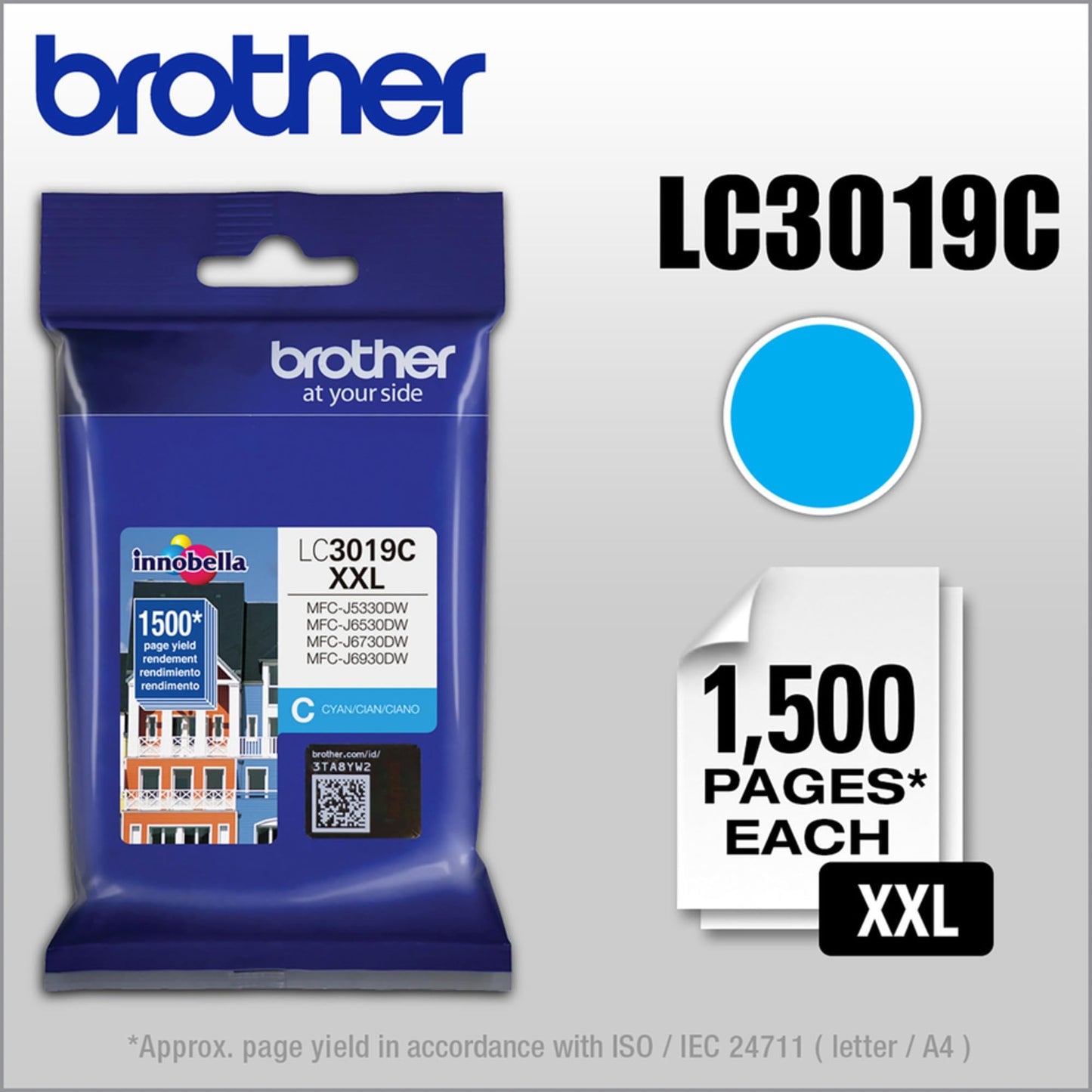 Brother LC3019C Super High Yield Cyan -Ink -Cartridge