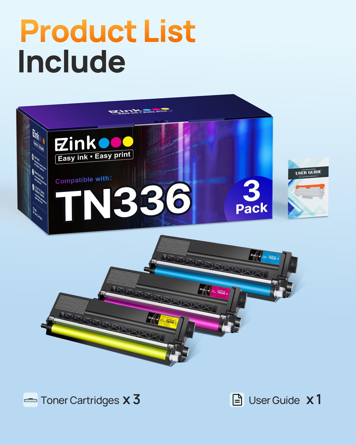 E-Z Ink Compatible TN336 Replacement for Brother TN336 Toner Cartridges
