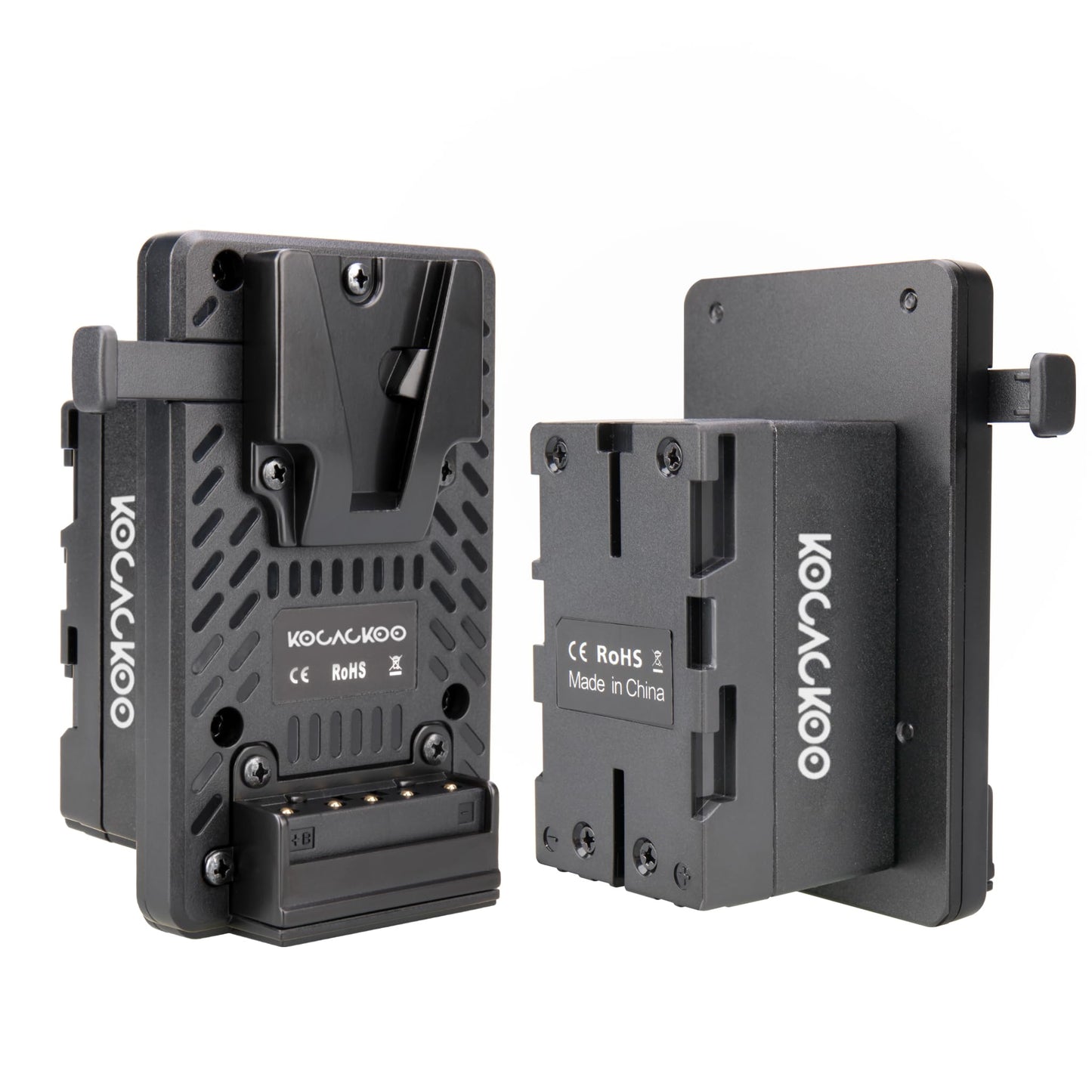 KOCACKOO Fully decoded V-Mount Battery to BP-U30 Battery Conversion Adapter for Sony PXW-Z200/HXR-NX800 Camcorders