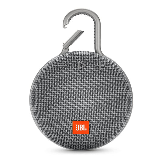 JBL Clip 3, Gray - Waterproof, Durable & Portable Bluetooth Speaker - Up to 10 Hours of Play - Includes Noise-Cancelling Speakerphone & Wireless