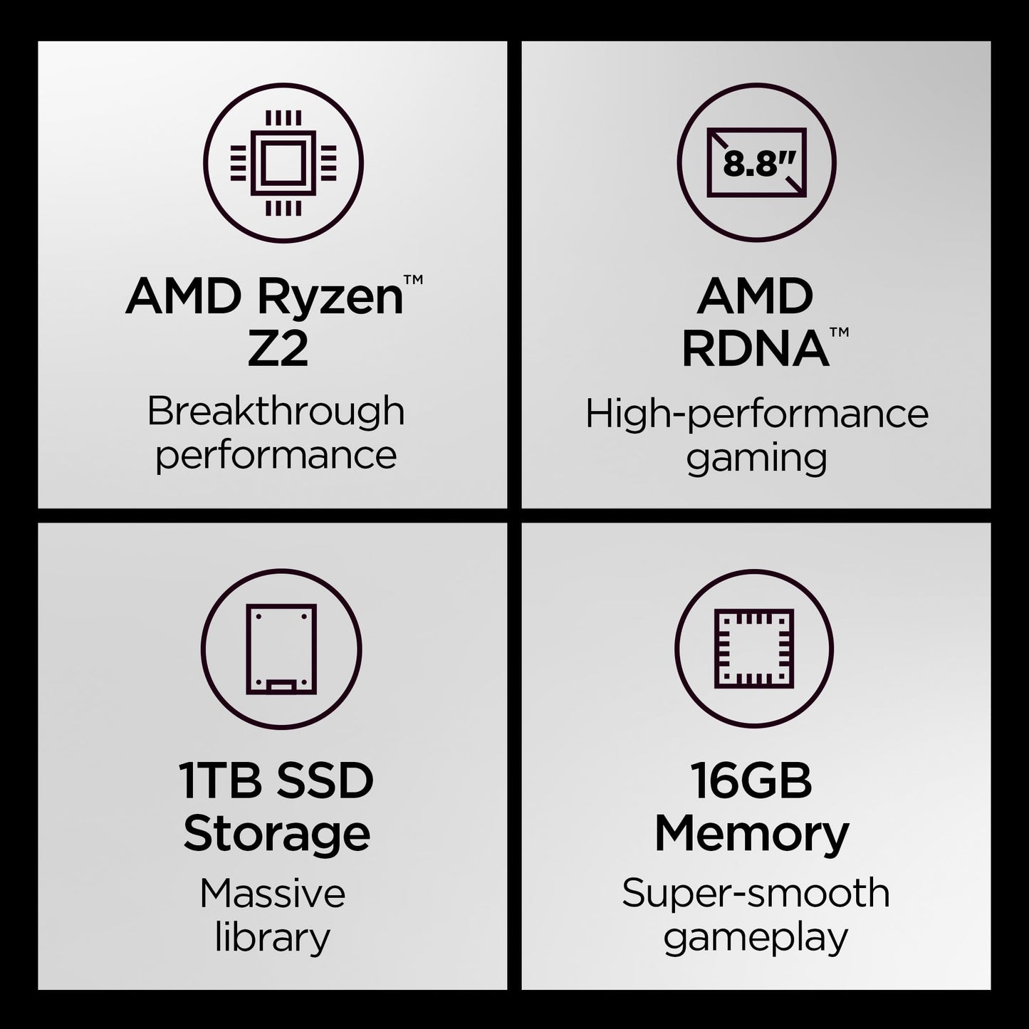 Lenovo Legion Go 2 - Mobile Gaming Console - AMD Ryzen Z2 CPU - 8.8" WQXGA PureSight OLED Display - 144Hz - Integrated AMD Radeon™ Graphics - 16GB