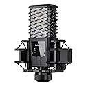 BASN BMS2 Cardioid Condenser Microphone, Large Diaphragm XLR Studio Recording Mic for Podcasting, Singing, Streaming (Black)