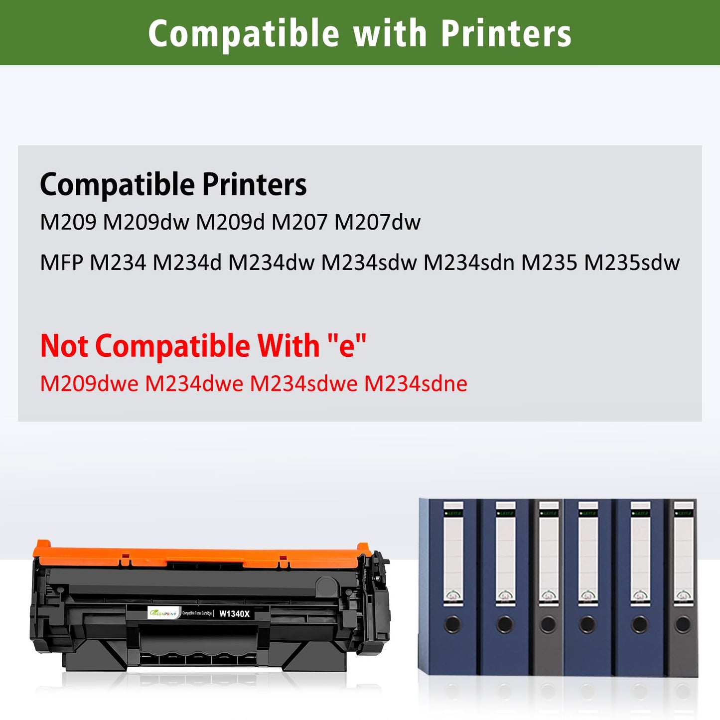 [with CHIP] 134X W1340X ( 134A W1340A ) Compatible Toner Cartridge Black High Yield 2400 Pages for H P M207dw M209 M209d M209dw MFP M234 M234dw