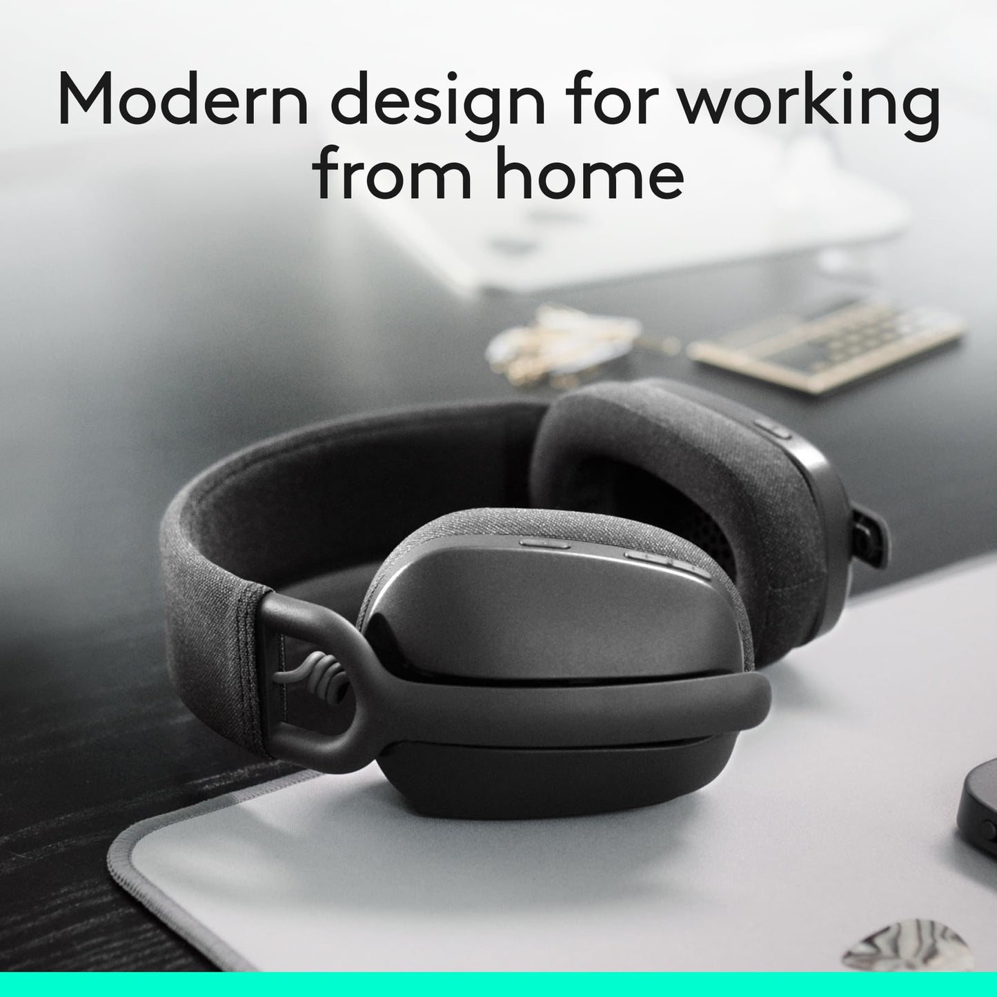 Logitech Zone Vibe 100 Lightweight Wireless Over Ear Headphones - Graphite