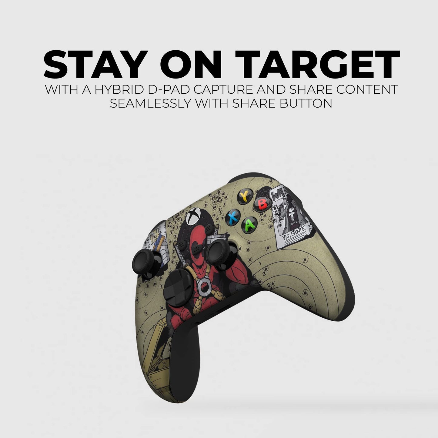 DreamController Deaddpool Headshot Custom X-box Controller Wireless compatible with X-box One/X-box Series X/S Proudly Customized in USA