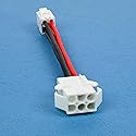 Fumei 6-Pin to 4-Pin DC 12V Power Cable Adapter, Compatible with Icom PS-125 PS-85 PS-30, Kenwood PS-50