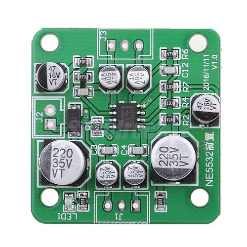 Ximimark 1Pcs NE5532 PCB Sound Magnifier Board Preamplifier Audio Amplifier Module 4558 LM833 LT1057 AD827 OPA2604
