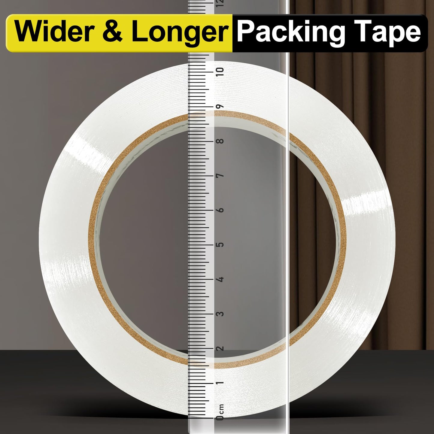 PACKKA Clear Packing Tape, Heavy Duty Packaging Tape Refills 12 Rolls, 2 inch x 65 Yards, Shipping Tape Box Tape Mailing Tape for Shipping Packaging