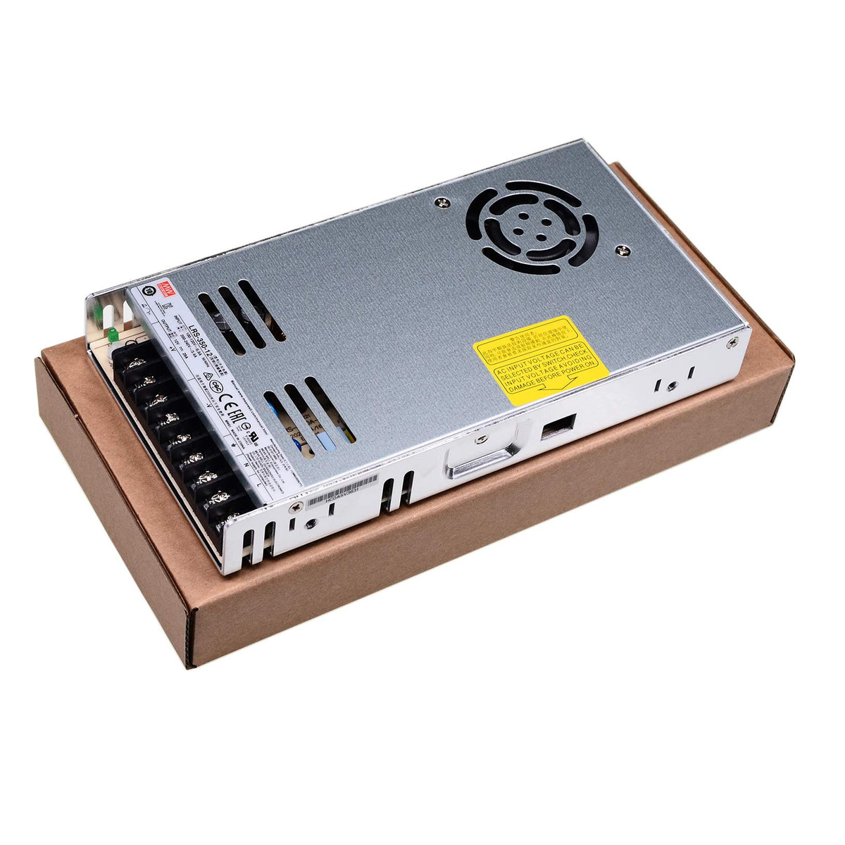 Mean Well LRS-350-12 DC Switching Power Supply 12V 29A 350W for CCTV, Computer Project, 3D Printer, LED Strip Light, Router