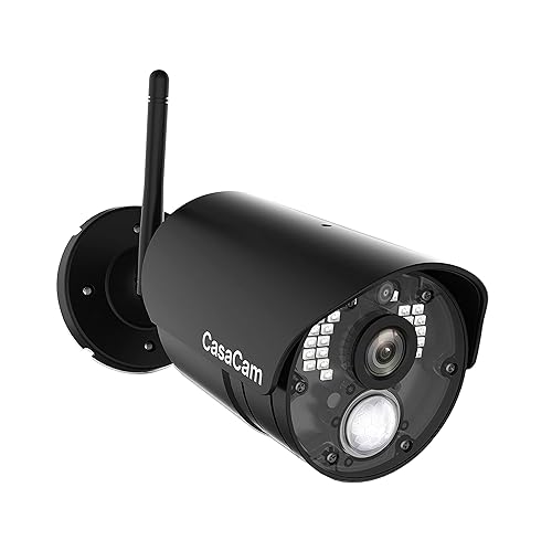 CasaCam GuardianCam Air | AC Powered 720p Night Vision Camera for VS802 and VS1002 Wireless Security System, Add-on Camera, Weather Proof, Two-Way