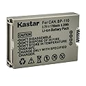 Kastar 1-Pack BP-110 Battery 3.7V 1700mAh Replacement for Canon VIXIA HF R20 HFR20, VIXIA HF R20 Red, VIXIA HF R20 Silver, VIXIA HF R200 HFR200, VIXIA