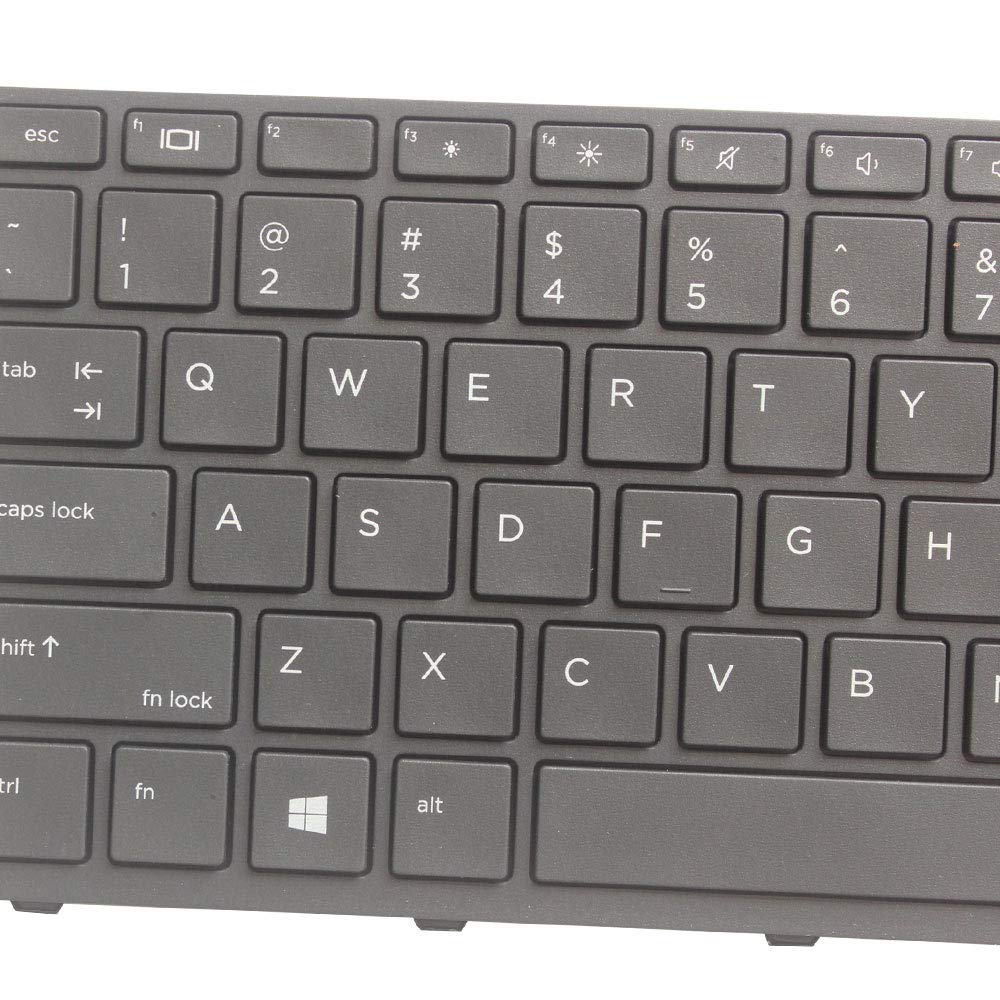 New Laptop Replacement Keyboard for HP ProBook 450 G5 455 G5 470 G5 US Layout (Black Frame)